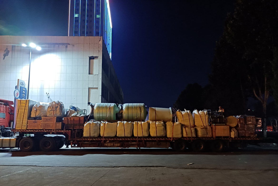 【川一股份】2✖70T单级反渗透设备+软化设备发往济南安丘